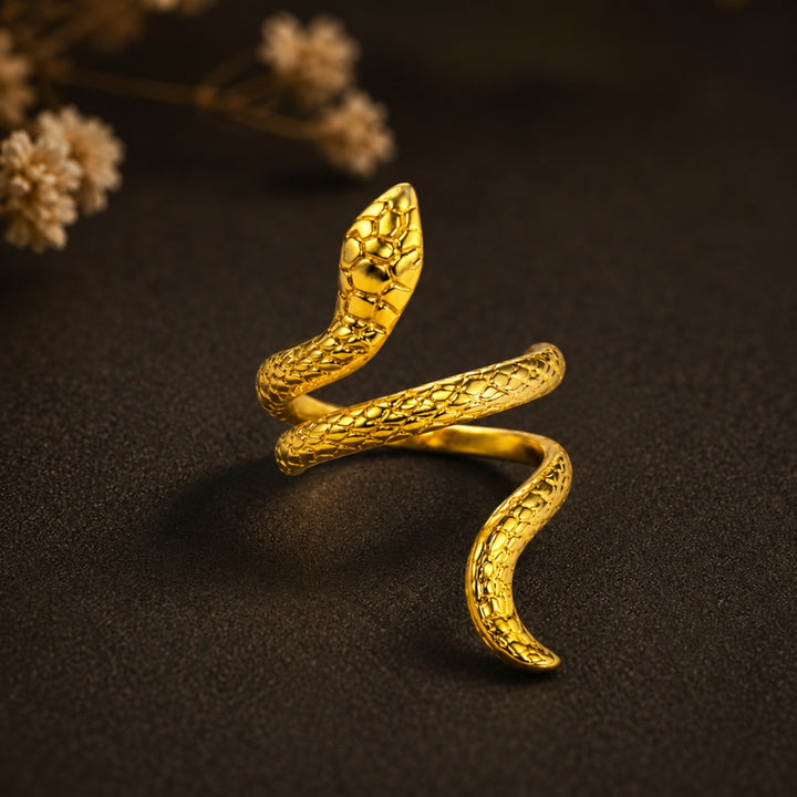 18K Gold-Plated Snake Ring